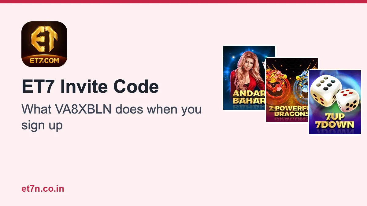 ET7 invite code explainer cover showing the code on a sign-up form